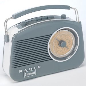 Steepletone Brighton Retro Radio with Bluetooth | Grey