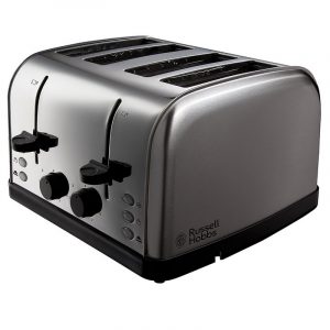 Russell Hobbs Futura 4 Slice Toaster Stainless Steel