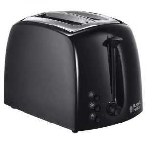 Russell Hobbs Textures Black 2 Slice Toaster