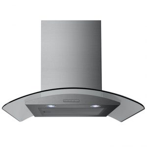 Belling 60 CM Chimney Hood Stainless Steel & Curved Glass