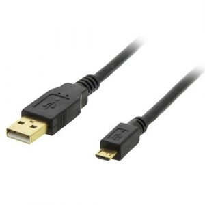 Deltaco 1Mtr Micro USB Charge / Sync Cable - Black