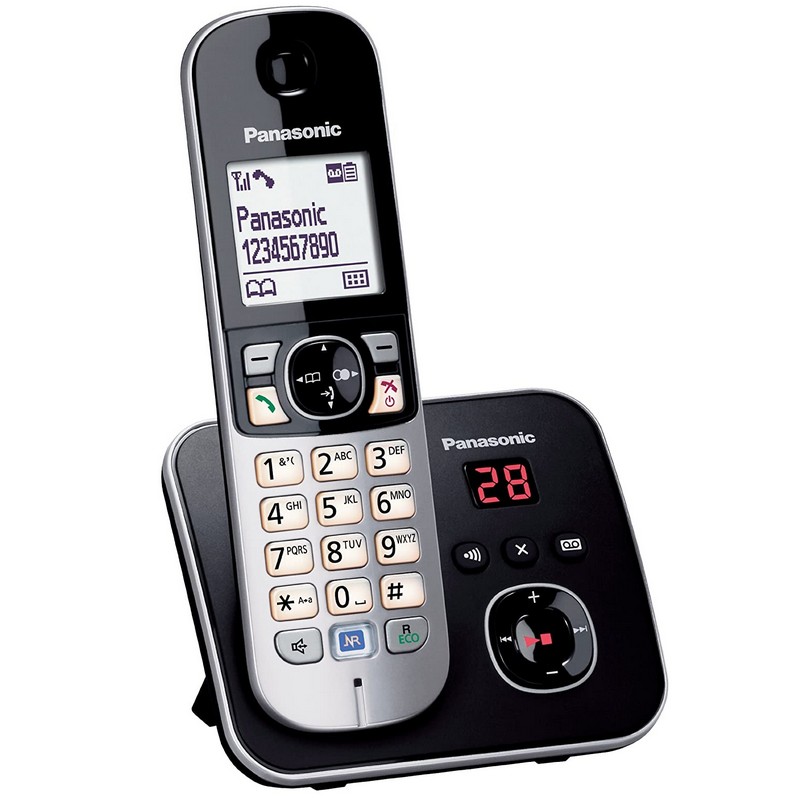 Panasonic Single Cordless Phone Answering Machine KXTG6821