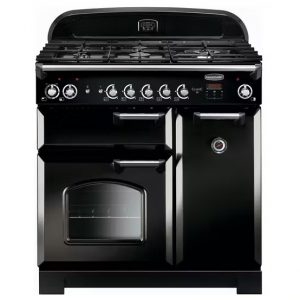 Rangemaster Classic 90cm Dual Fuel Range Cooker | CLA90DFFBL/C | Black