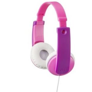 JVC Kids Headphones with Volume Limiter Pink HAKD7P 1