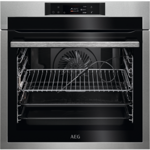 AEG Built-in Electric Oven Stainless Steel Pyrolytic BPE742380M 1