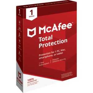 McAfee Total Protection Security | 1 Device | 1 Year | MIS21UNR1RAAB
