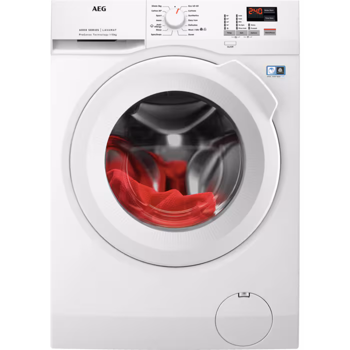 AEG 10KG 1400 Spin Washing Machine L6FBK141B 1