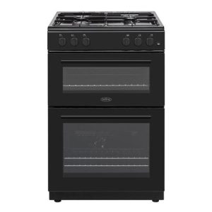 Belling 60cm Gas Cooker | Double Oven | Black | BFSG61TCBKLPG