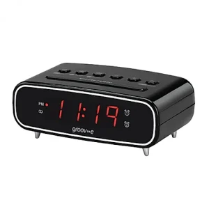 Groove Alarm Clock Radio | GVCR05BK