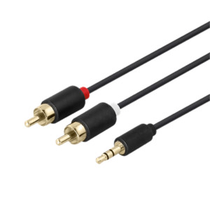 Deltaco 3.5mm Jack to 2 RCA Lead | 2Mtr | MM512R