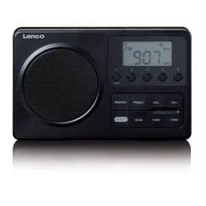 Lenco Portable FM Radio | MPRO35BK