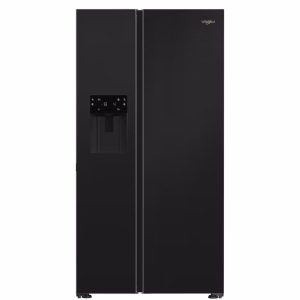 Whirlpool American Fridge Freezer | Dark lnox | WHG26574WXK5UK