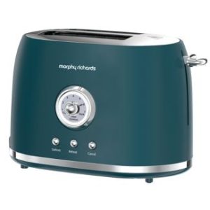 Morphy Richards Colours Boutique Toaster | 2 Slice | Teal Blue | 980601